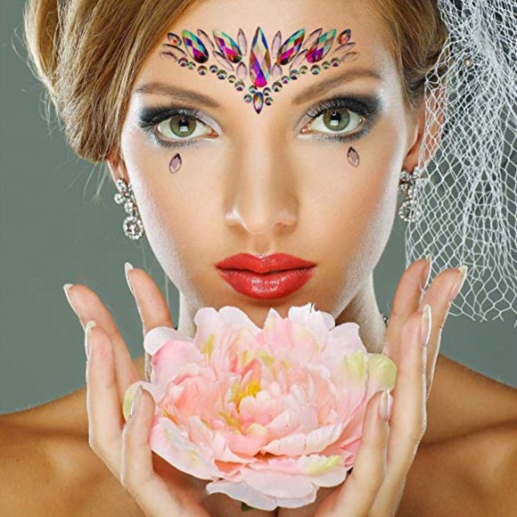 Rave Festival Crystal Rhinestone Face Jewels - Picture 4 of 16